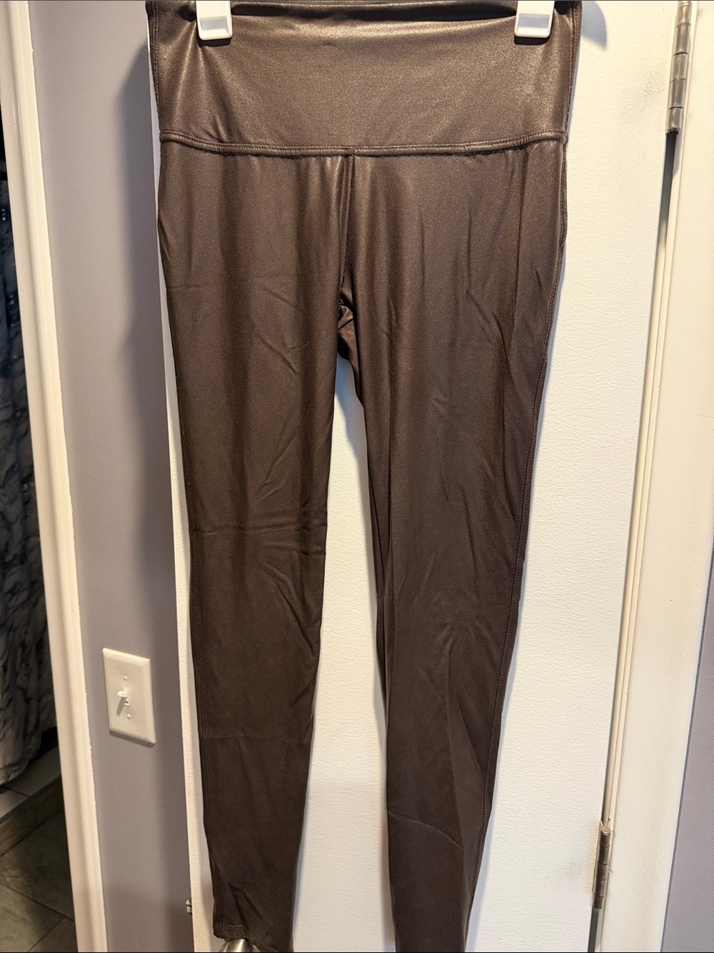 Time and Tru Chocolate Brown High-Rise Leggings